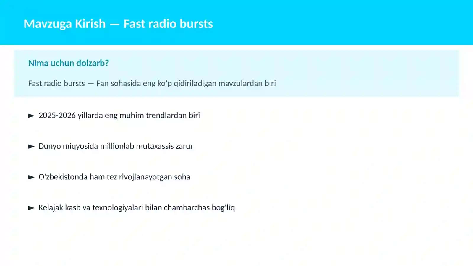 KOSMOSNI TADQIQ 2
