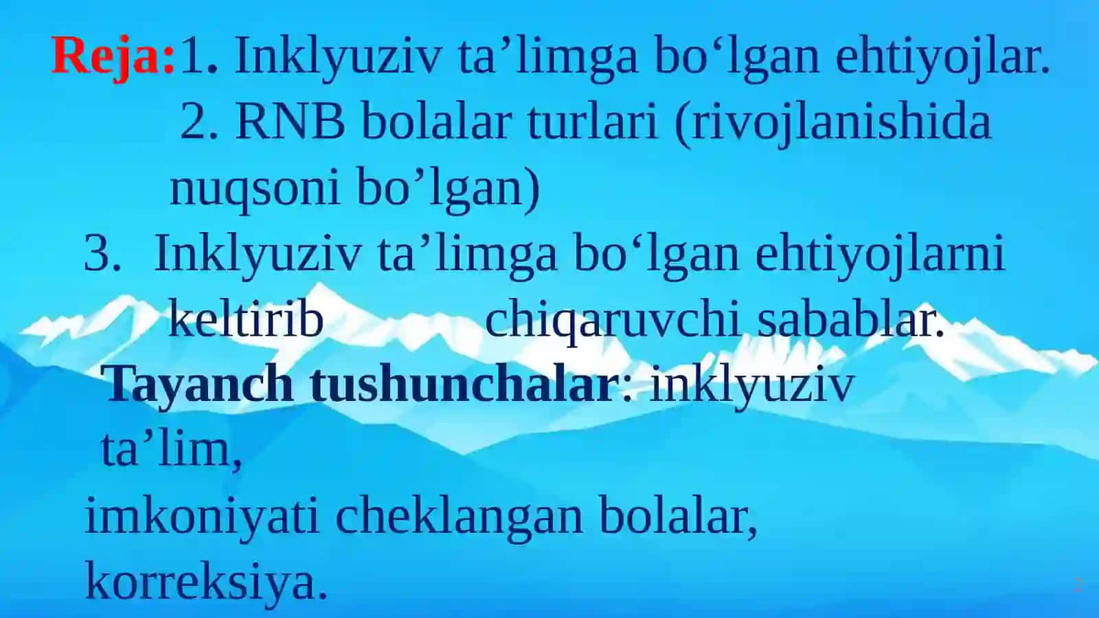 Inklyuziv tilim 2