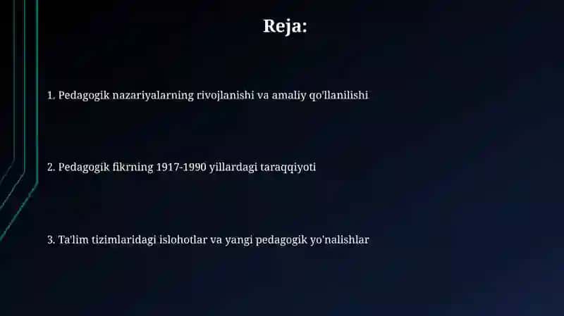 Pedagogik fikrlar rivoji 1917-1990-yillarda 2