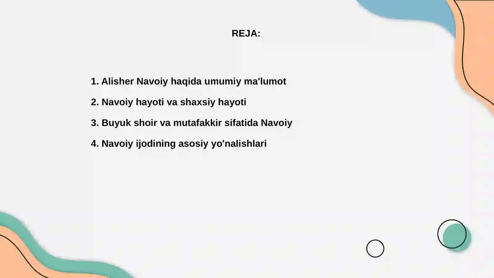 Alisher navoiy hayoti va ijodi 2