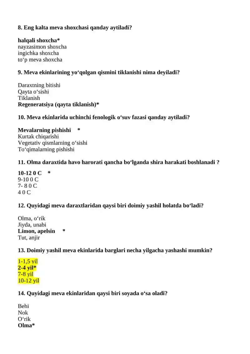 Qalamchasidan ko‘paytiriladigan meva ekinlari 2