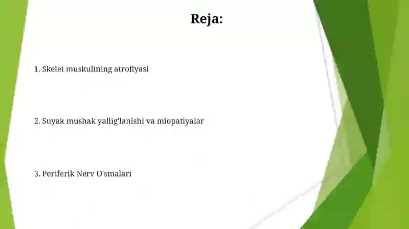 Skelet mushaklar kasalliklari 2