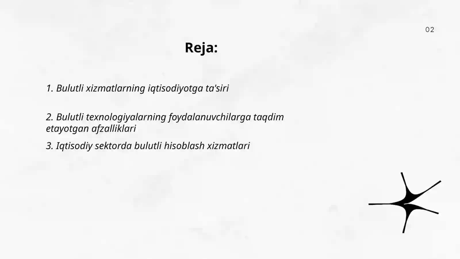 Iqtisodiyot sohalarda bulutli texnologiyalardan foydalanish xususiyatlari 2