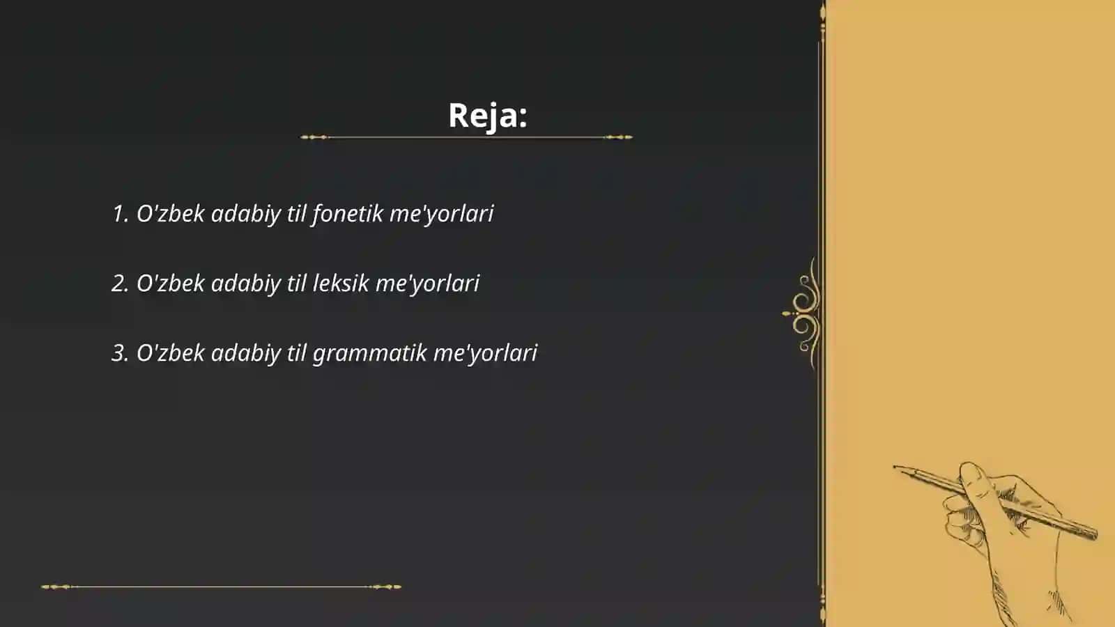 O'zbek adabiy til me'yorlari 2
