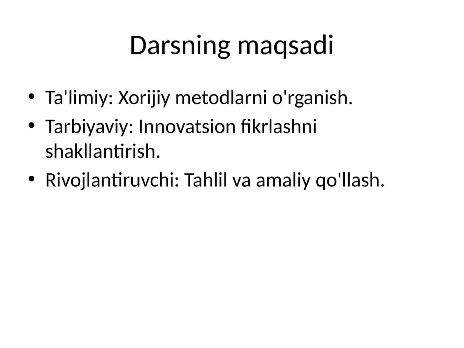 Texnologiya darslarida xorijiy ta'lim tizimi metod va usullari 2