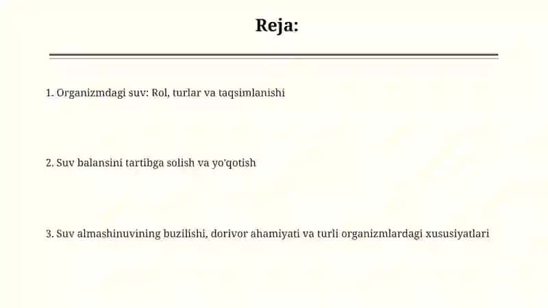 Organizmning suv dispers sistemasi 2