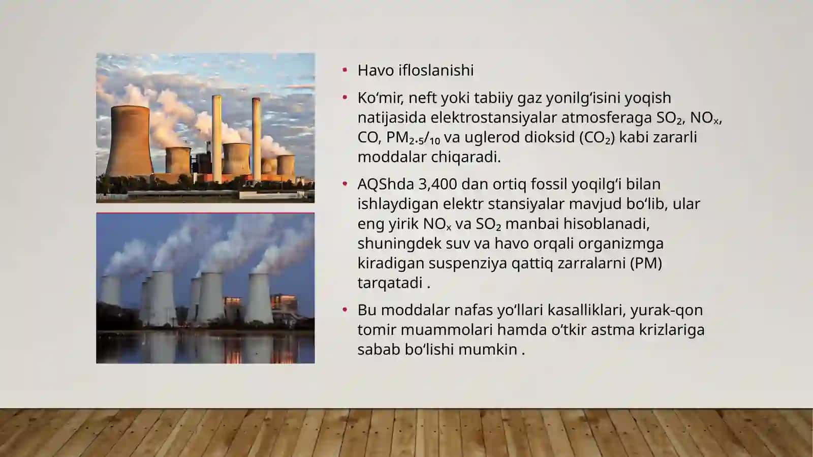 Elektrostansiyaning atrof muhitga ta’siri 2