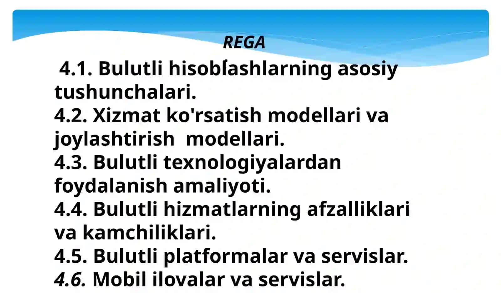 Biznesni raqamli boshqarishda bulutli hisoblashlar va servislarni qo’llash 2