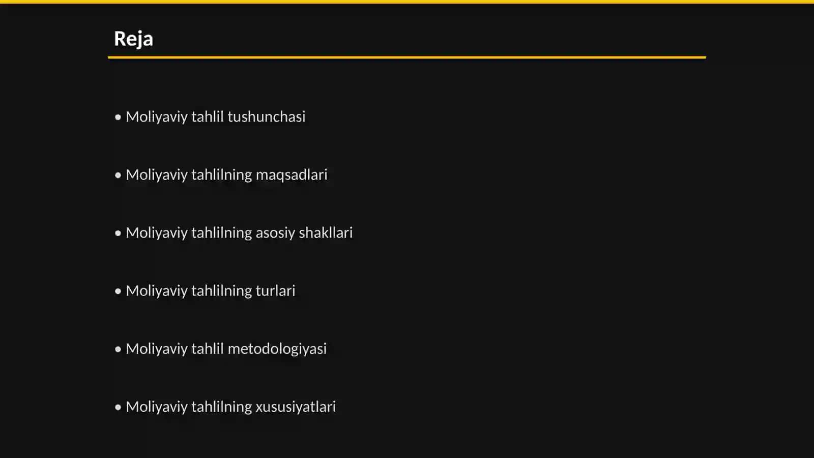 Moliyaviy tahlilning shakllari va xususiyatlari 2