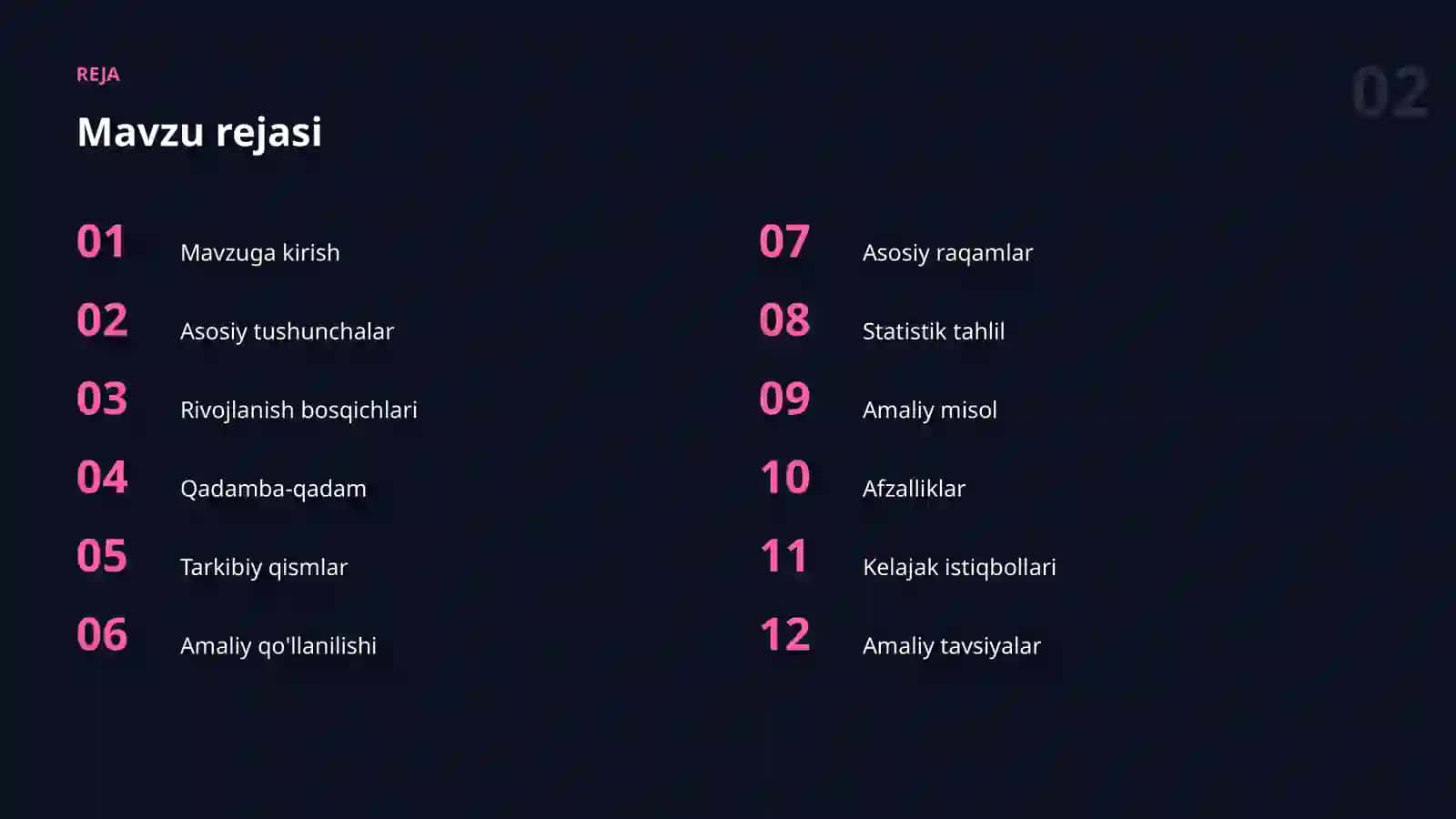 Sun'iy intellekt bo'yicha amaliy taqdimot · III to'plam 2