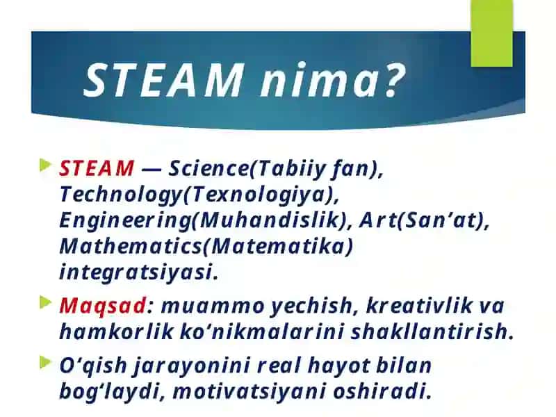 Boshlang‘ichsinflardamatematikadarslaridaSTEAMtexnologiyalaridanfoydalanish 2