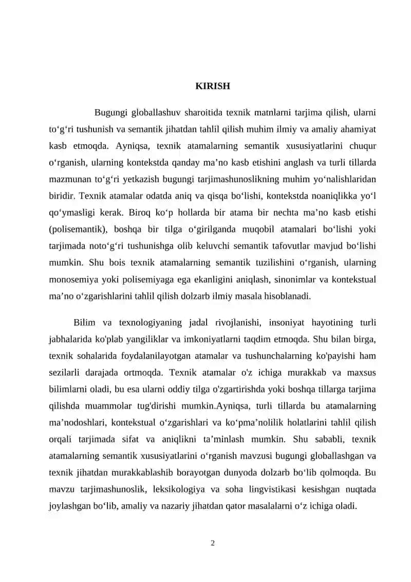 SEMANTİC FEATURES OF TECHNİCAL TERMS 2