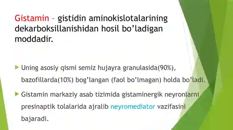 Antigistamin dori vositalarining klinik farmokologiyasi 2