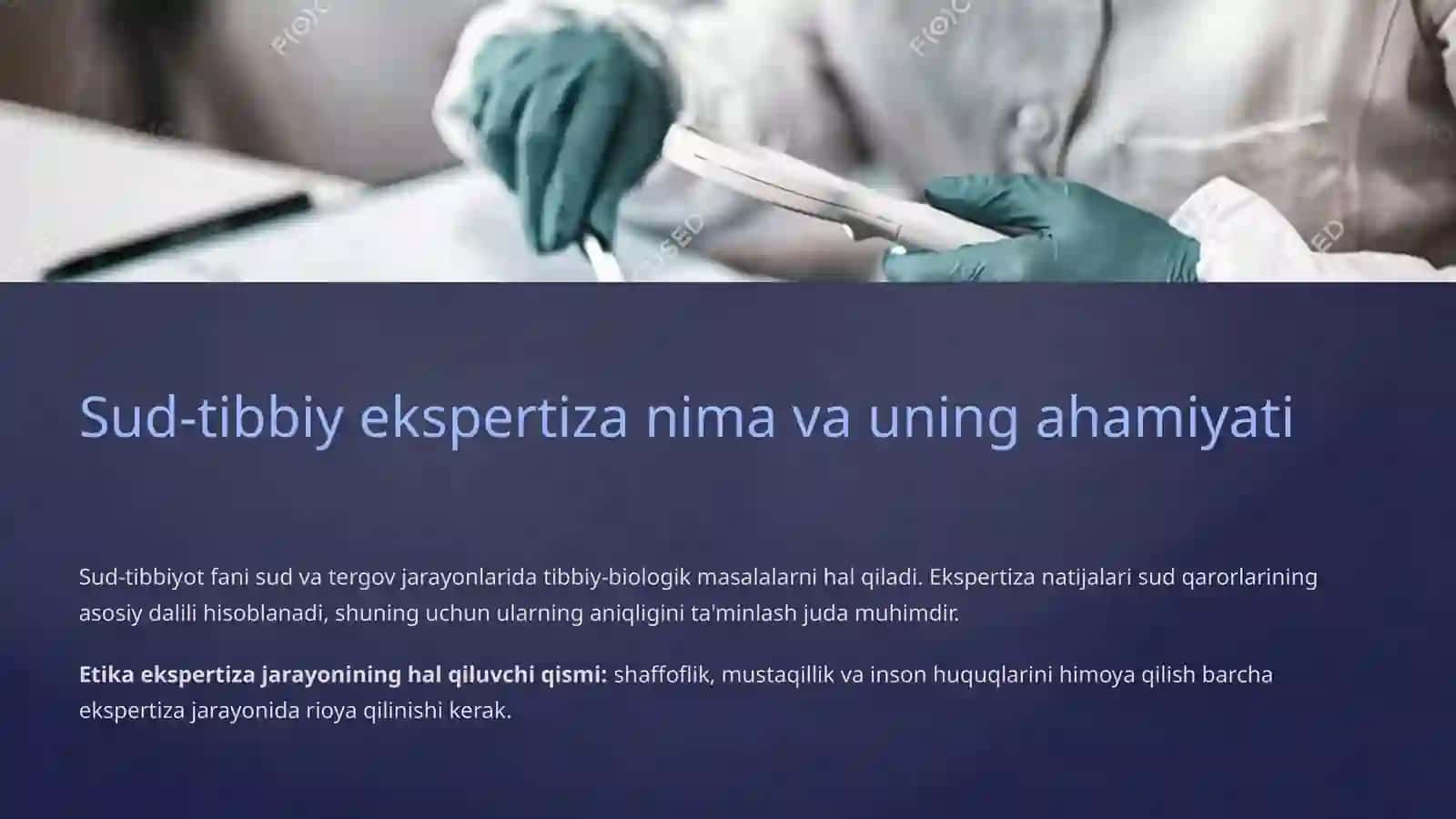 Sud-tibbiy ekspertizada etika masalalari 2