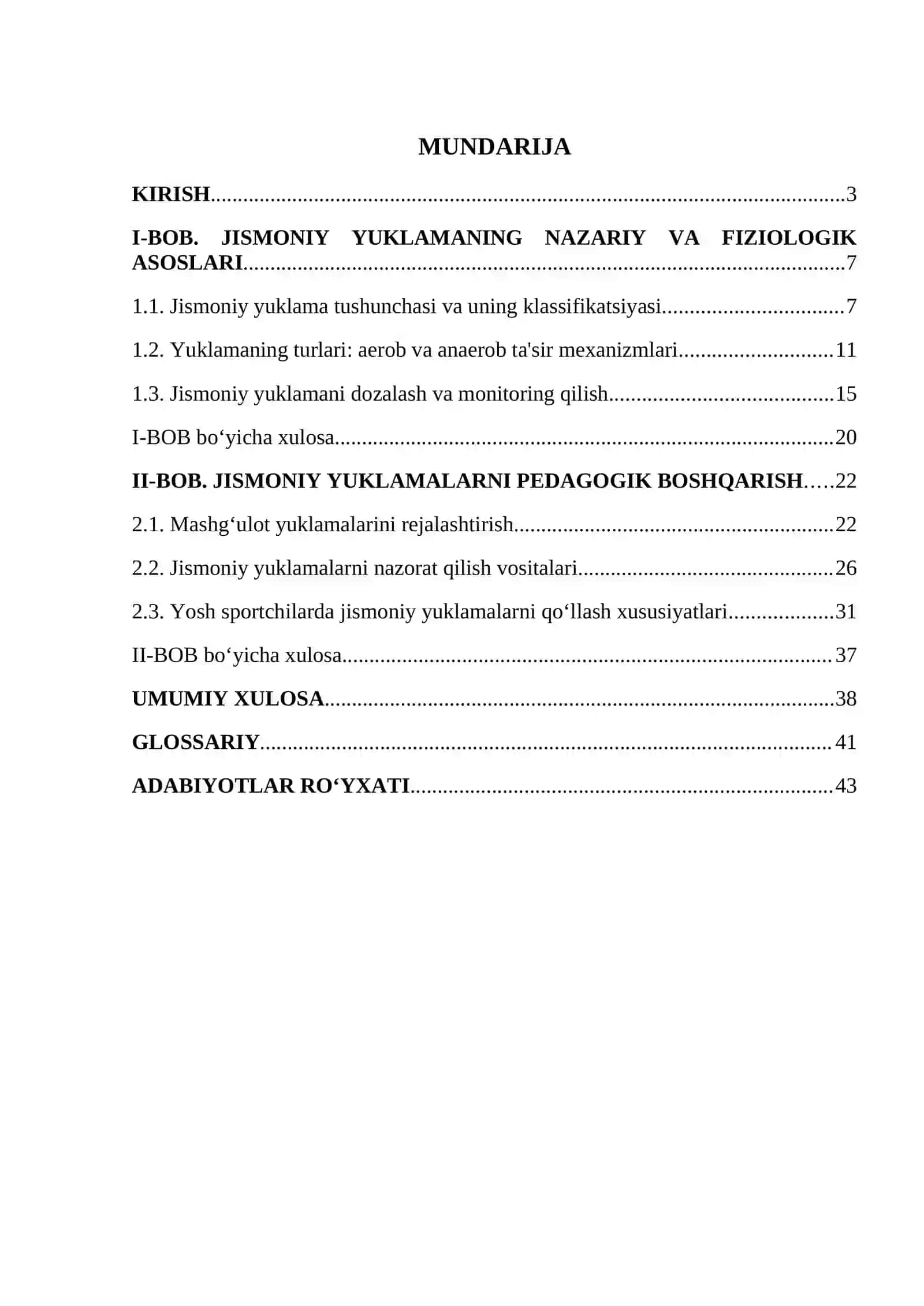 Jismoniy yuklama va uning turlari 2