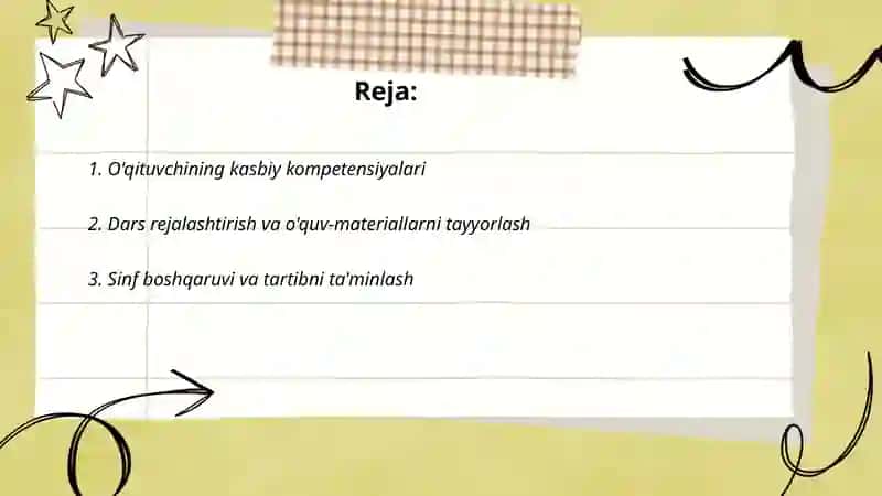 O'qituvching kasbiy faoliyati 2