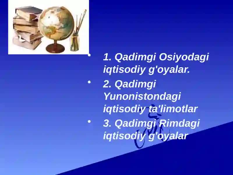 Qadimgi Dunyodagi Iqtisodiy G'oyalar 2
