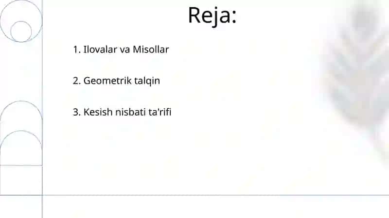 Proyektiv Geometriya Qo'llanmalari 2