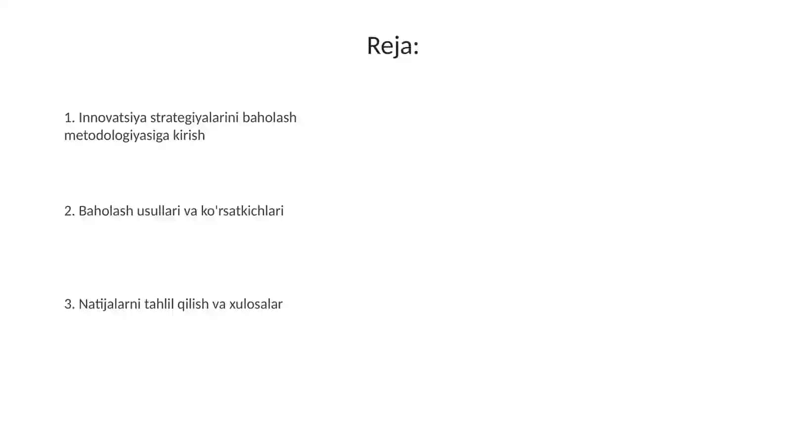 Innovatsion strategiyalar baholash metodologiyasi 2