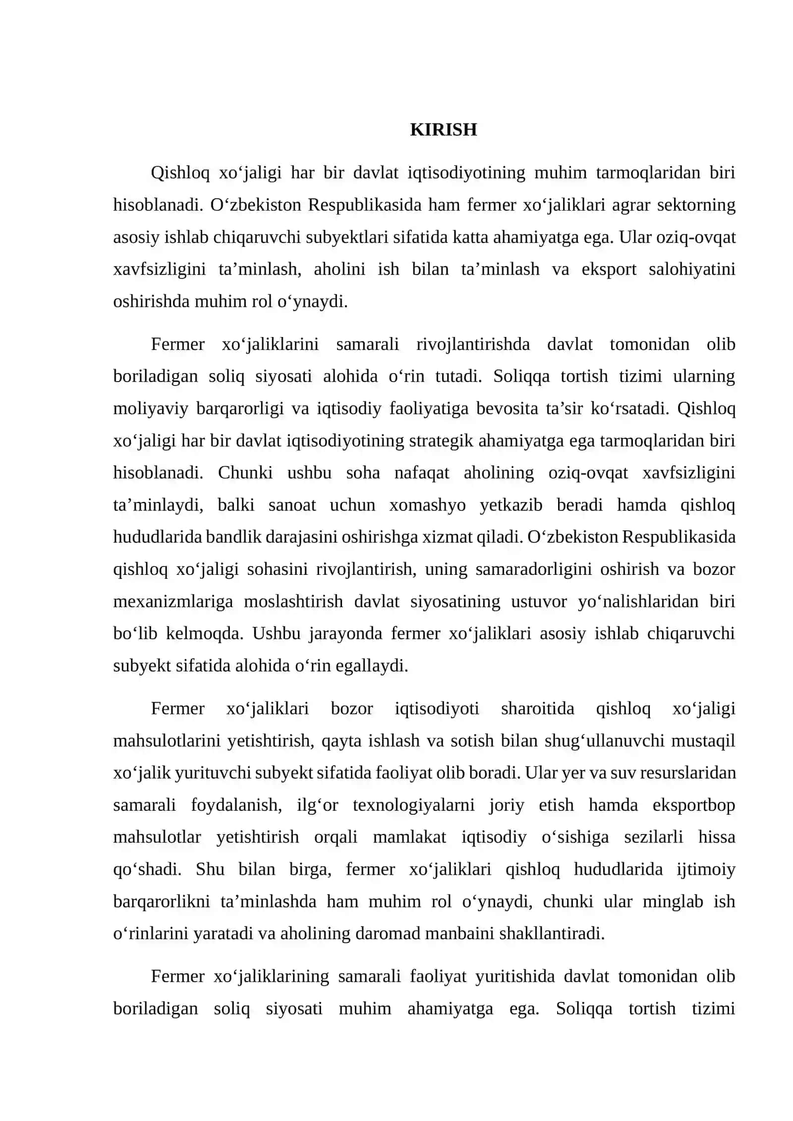 Fermer xo‘jaligini soliqqa tortishning o‘ziga xos xususiyatlari 2