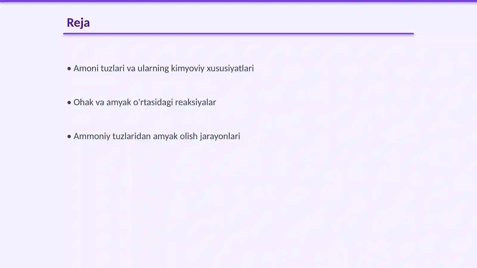 Amoni tuzlaridan ohak ta'sirida amyak olish va uni xossalarini o'rganish 2