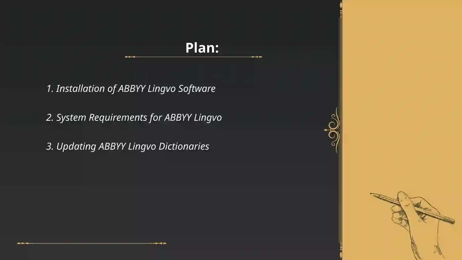 Working with the ABBYY Lingvo dictionary 2
