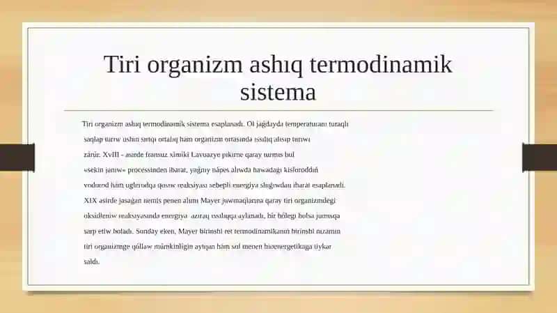 Tiri organizmde ıssılıq balansı 2