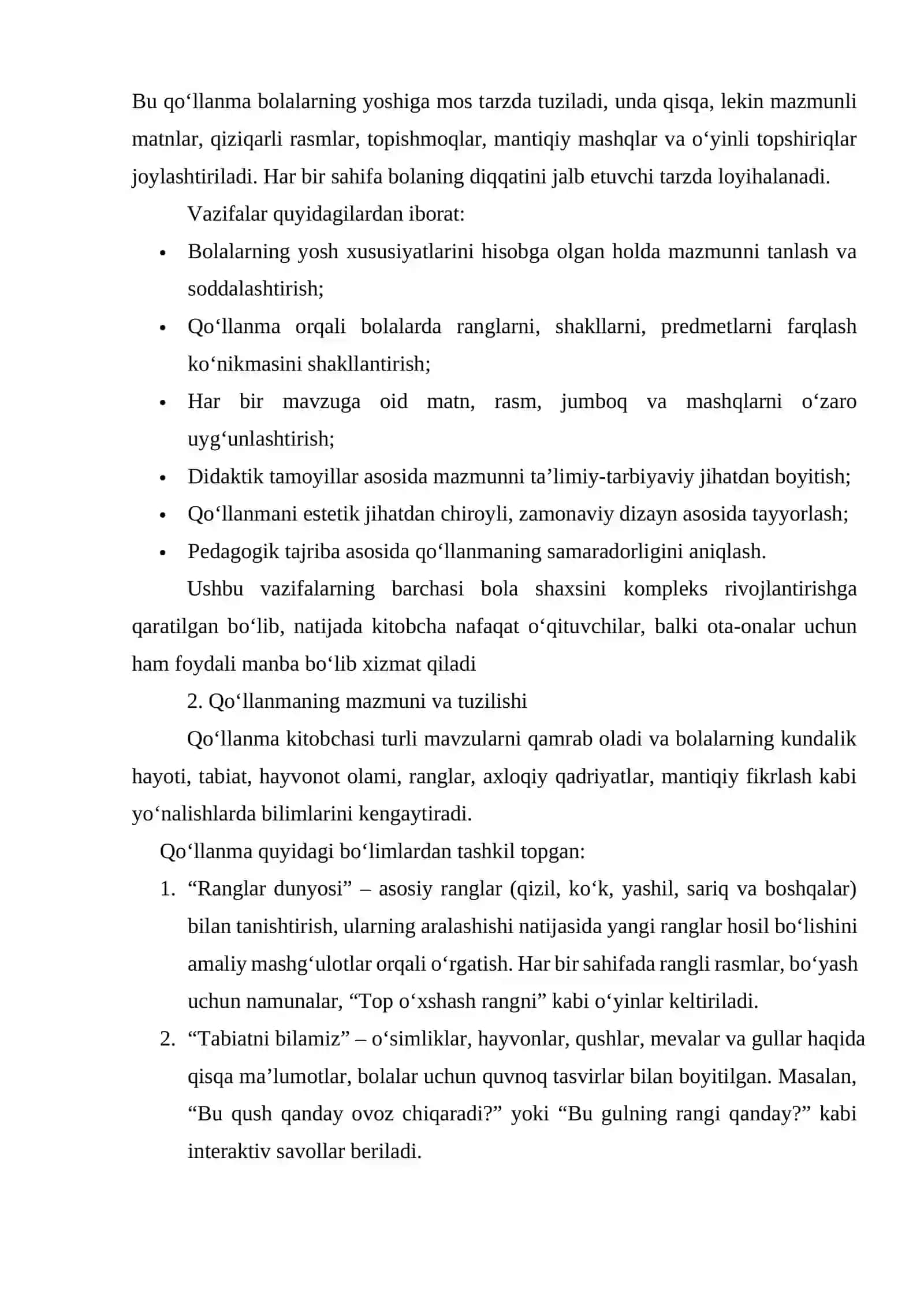 BOLALAR UCHUN ODDIY, RANG-BARANG QO‘LLANMA KITOBCHASI YARATISH 2