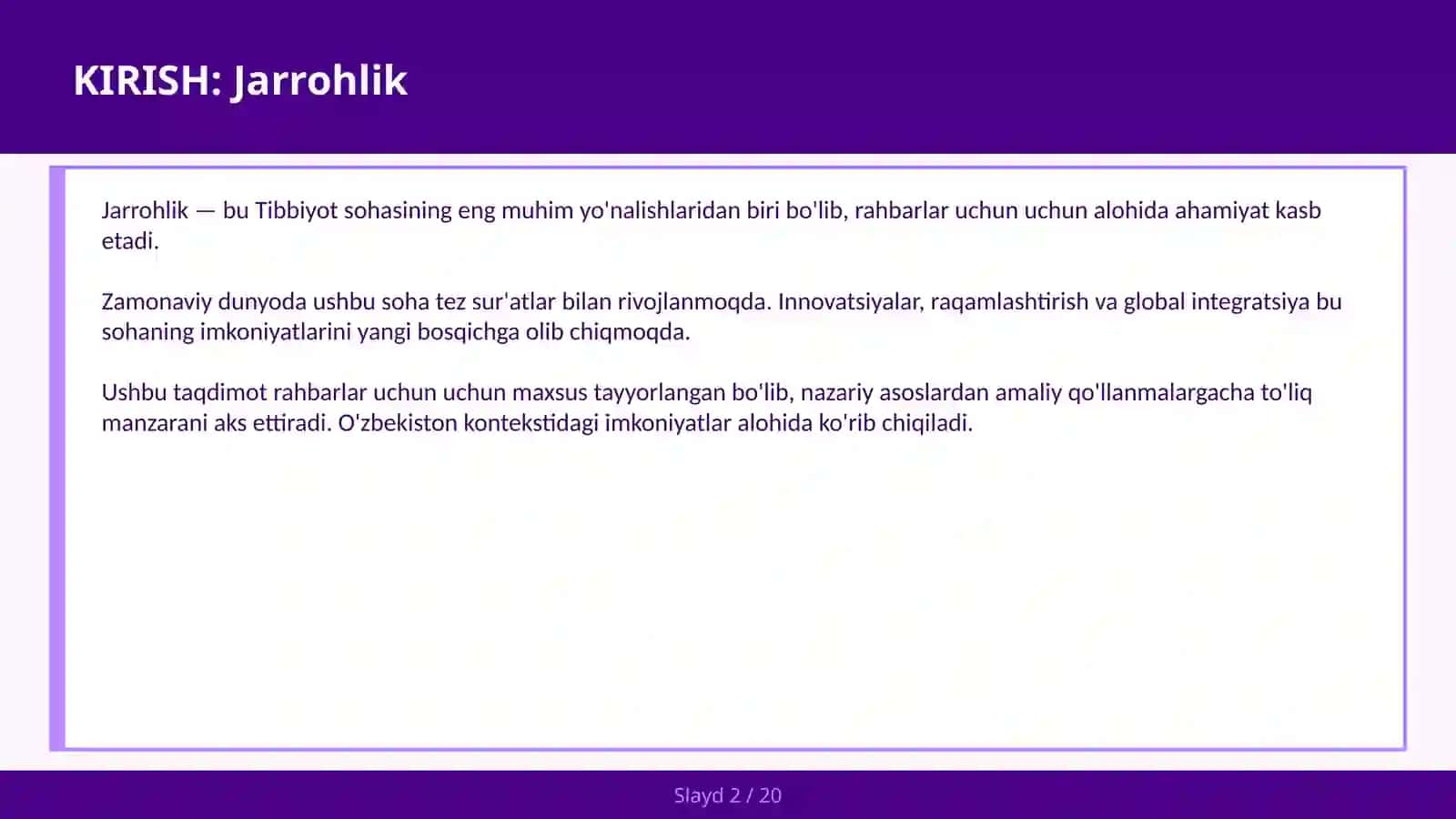 Jarrohlik 2