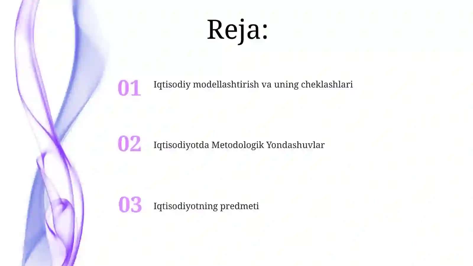 Iqtisodiyotning predmeti 2