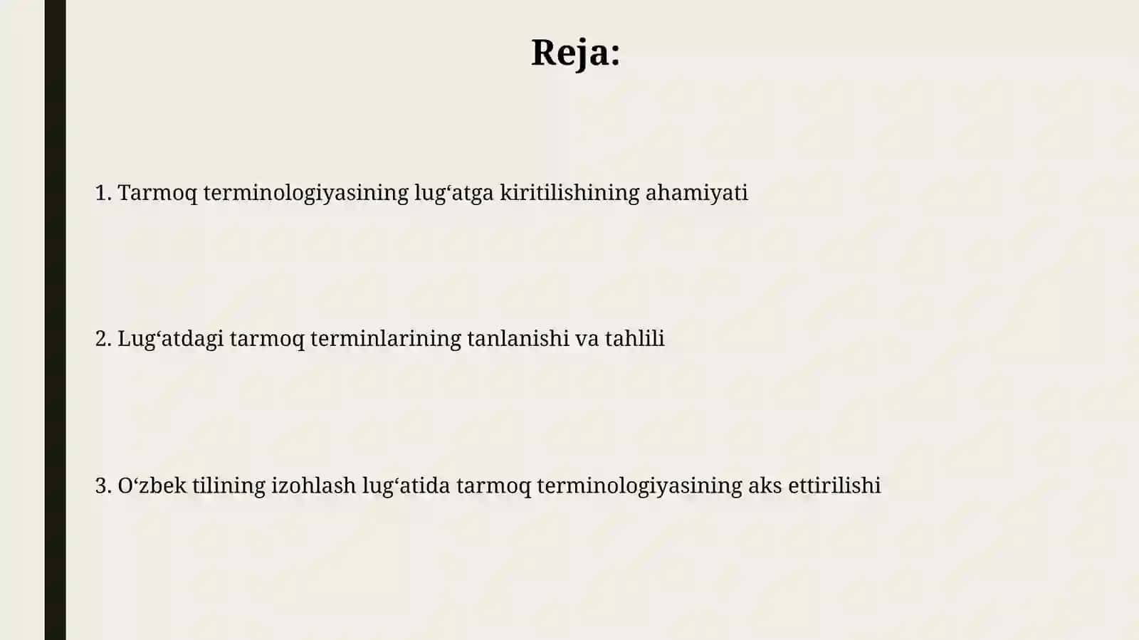 Oʻzbek tilining izohli lugʻatida soha terminlarining berilishi 2