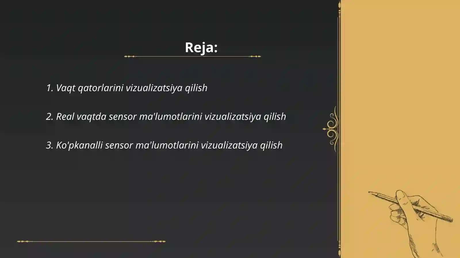 Sensor ma'lumotlarini vizualizatsiya qilish 2