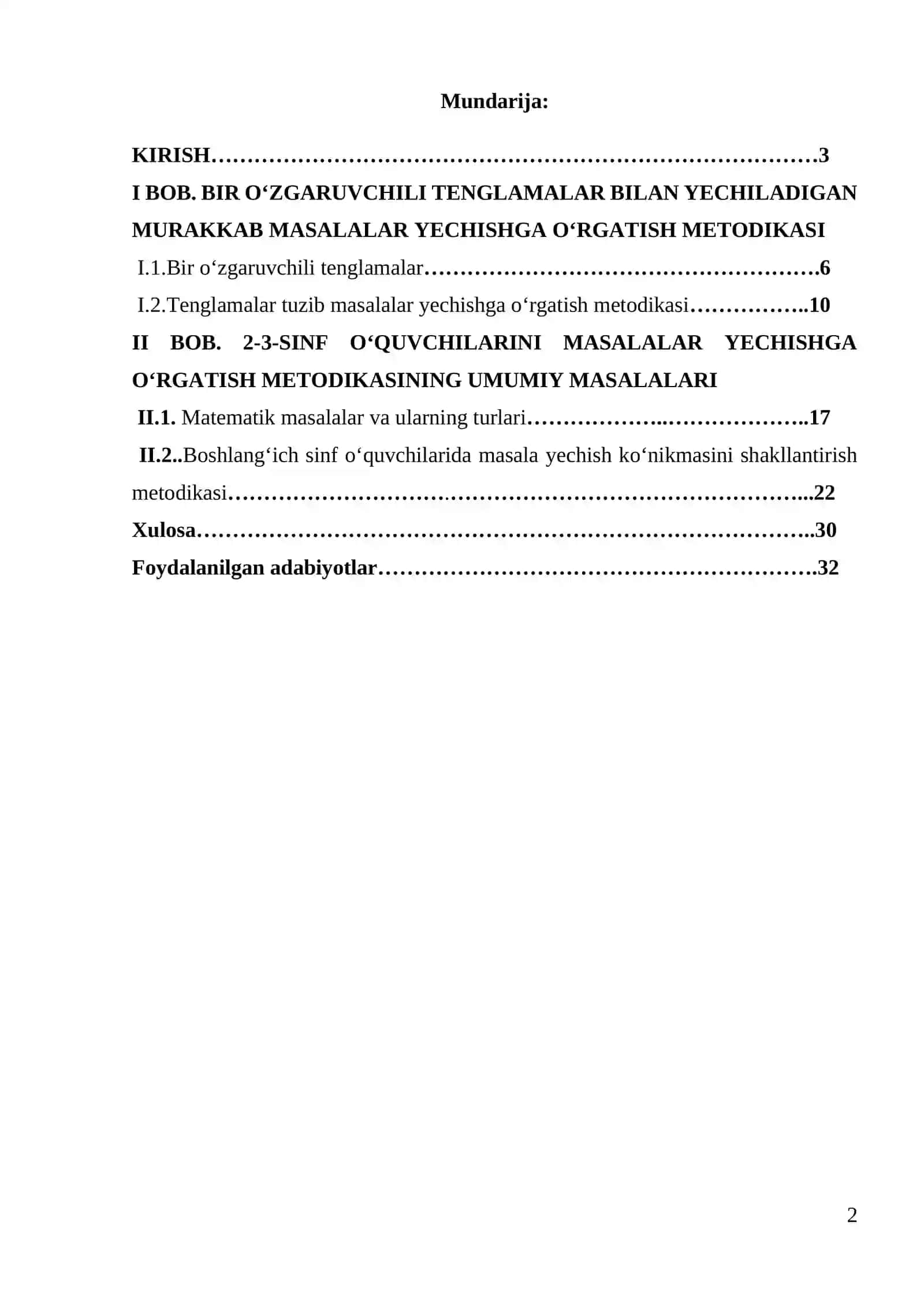 Bir o‘zgaruvchili tenglamalar bilan yechiladigan murakkab masalalar 2