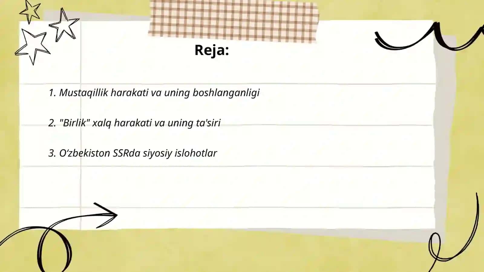 Mustaqillik harakati va uning boshlanganligi 2