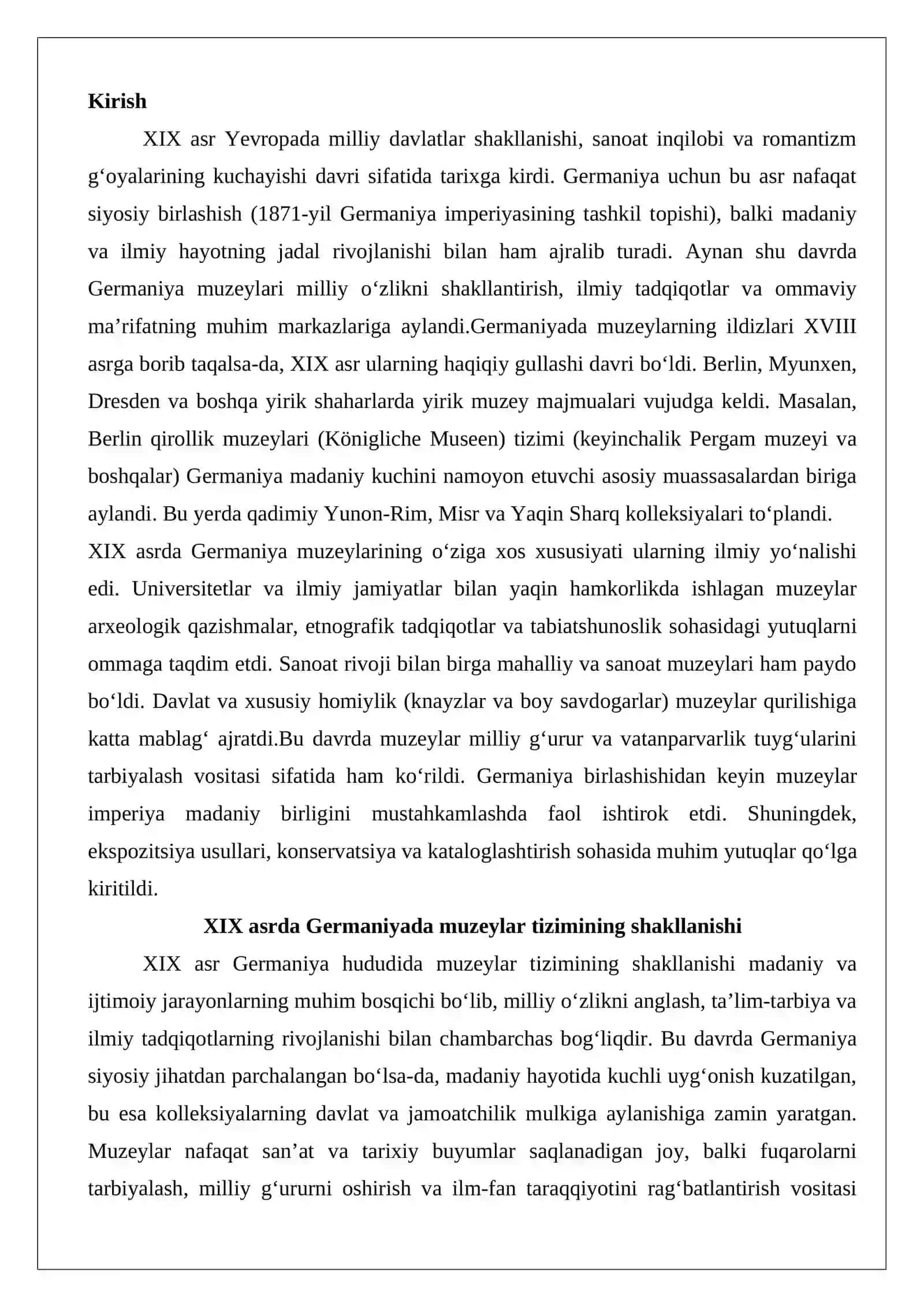 XIX asrda Germaniya muzeylari taraqqiyoti 2