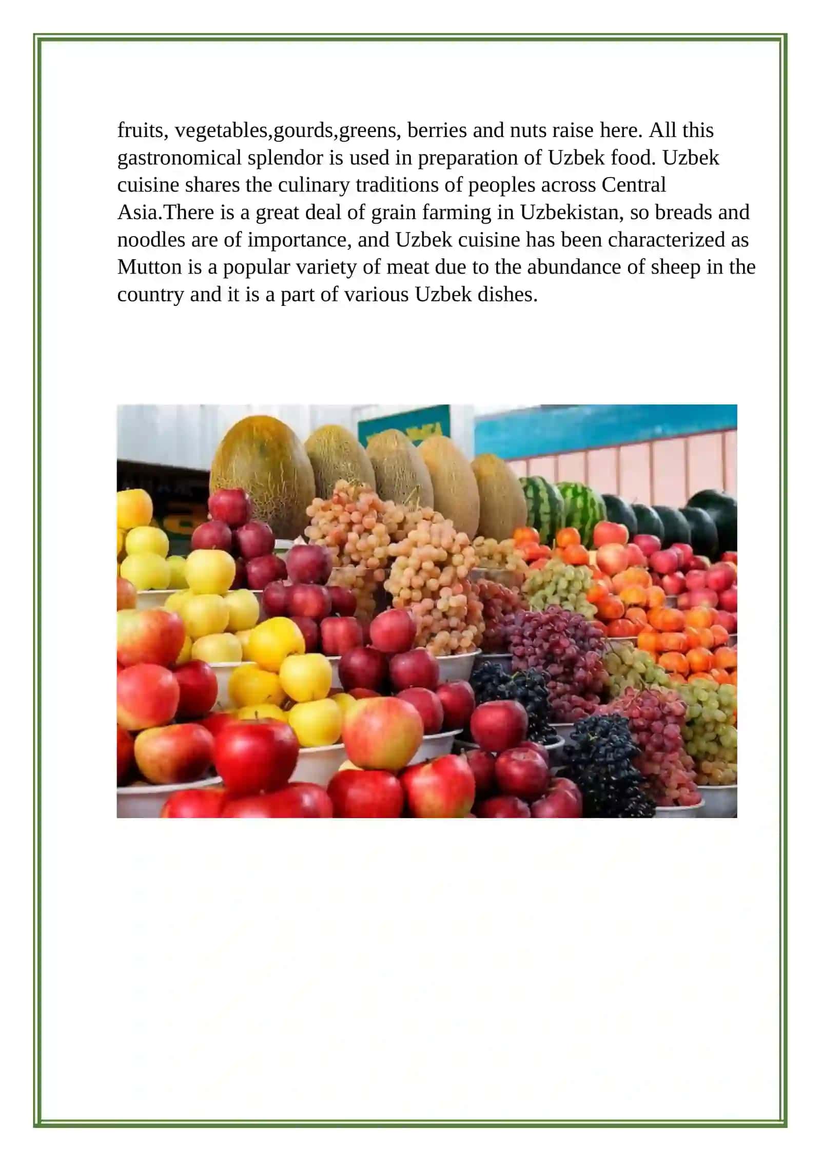 The Essay Uzbek Meals 2