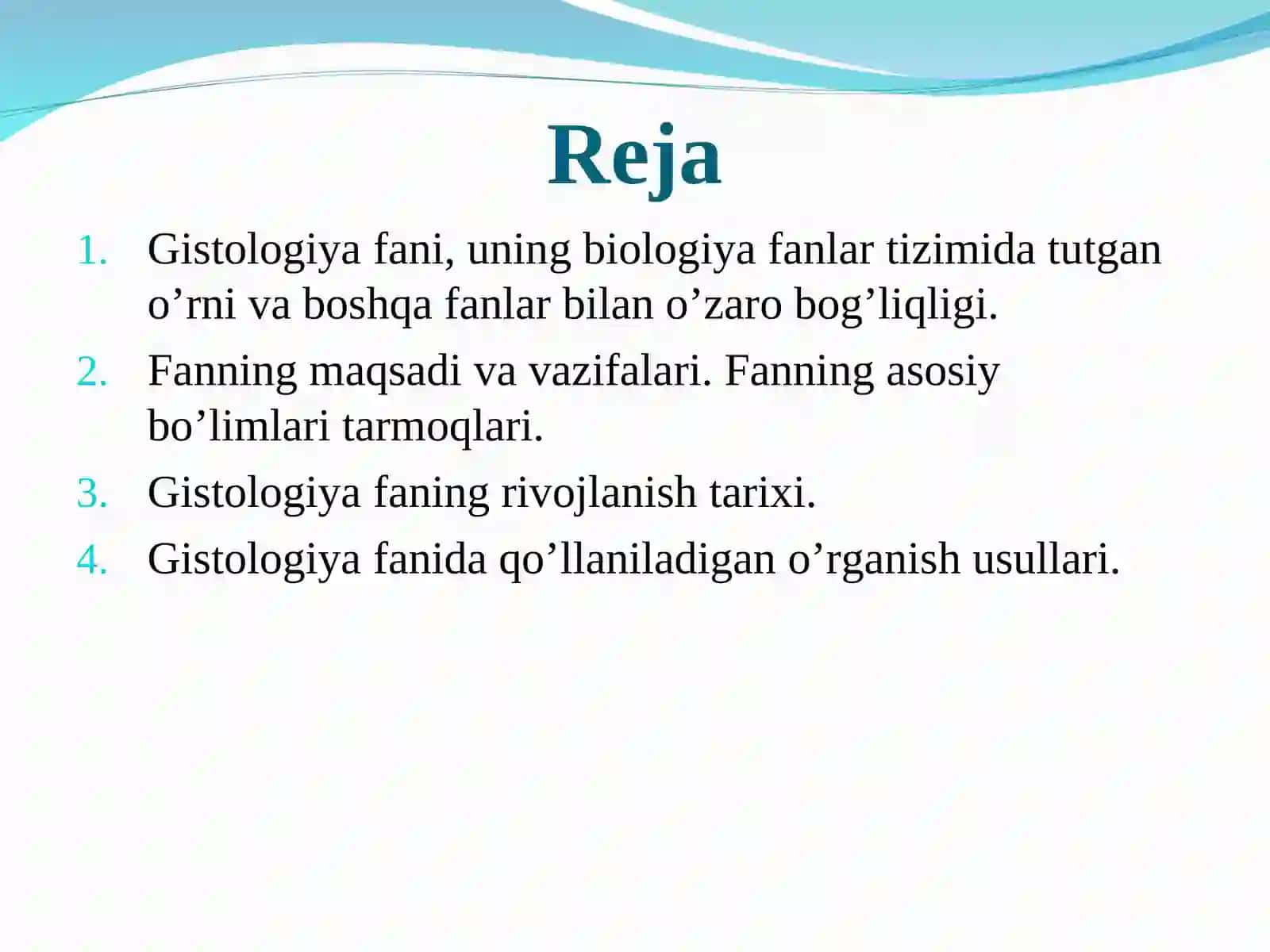 Gistologiya fanining qisqacha rivojlanish tarixi 2