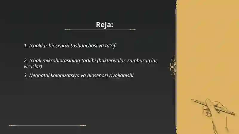 Ichaklar biosenozi haqida tushuncha 2