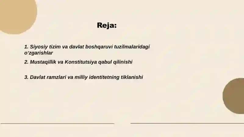 Oʻzbekiston mustaqillikka erishganidan keyingi oʻzgarishlar 2