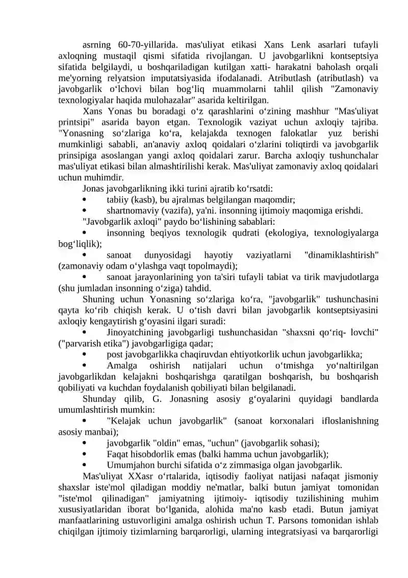 Biznesni axloqiy va mas'uliyat jihatdan boshqarish 2
