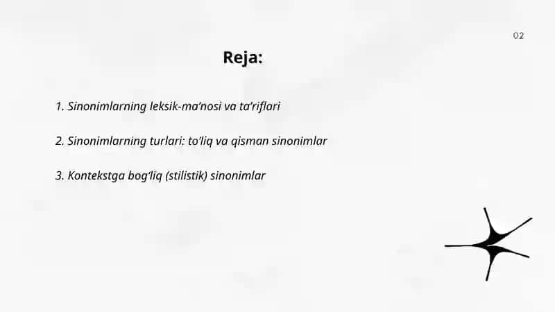 Leksik sinonimlar 2