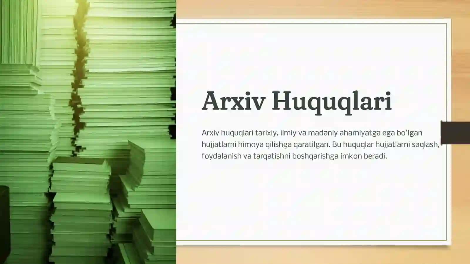 Arxiv huquqlari 2