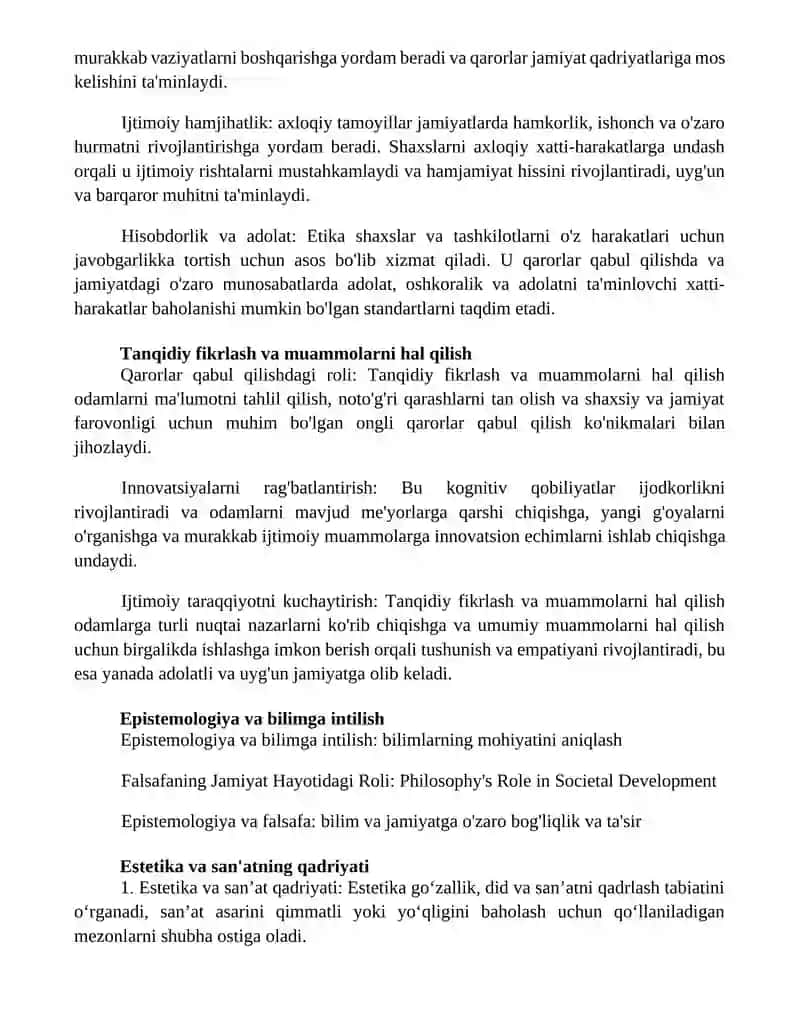Falsafaning Jamiyat Hayotidagi Roli 2