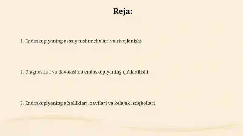 Tibbiyotda endoskopik usullarning qo'llanilishi 2