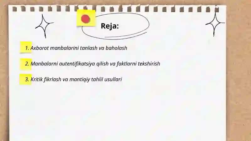 Axborotlarni Mustaqil Tahlil qilish Koʻnikmalarini Egallash 2
