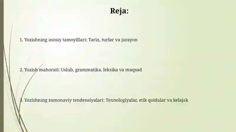 Yozuv tarixi va turlari 2