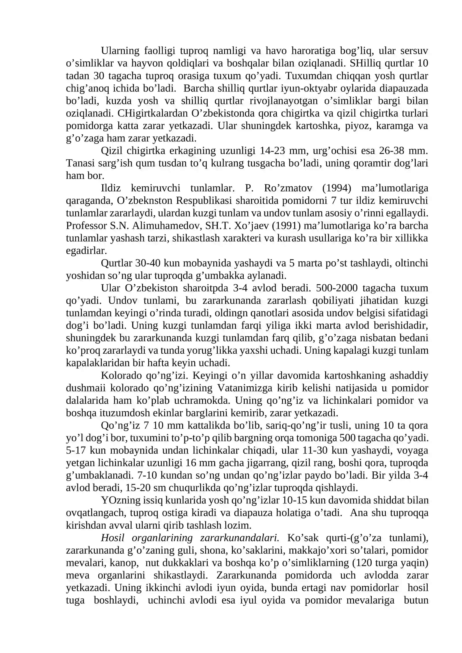 Sabzavot, poliz ekinlarini zararli organizmlarga qarshi kurash choralari 2