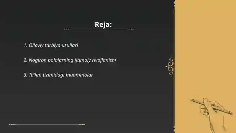 Nogiron bolani oilada moslashish muammolari 2