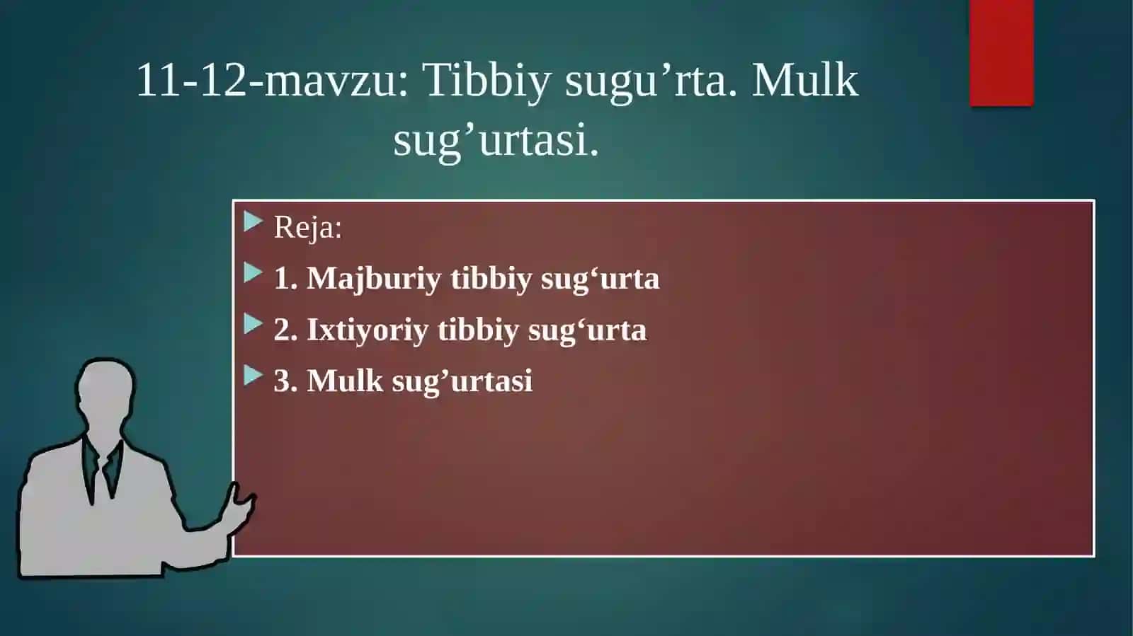 Tibbiysugu’rta. Mulksug’urtasi 2