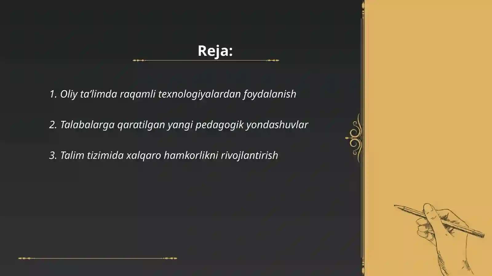Oliy taʼlimdagi oʻzgarishlarning asosiy yoʻnalishlari 2